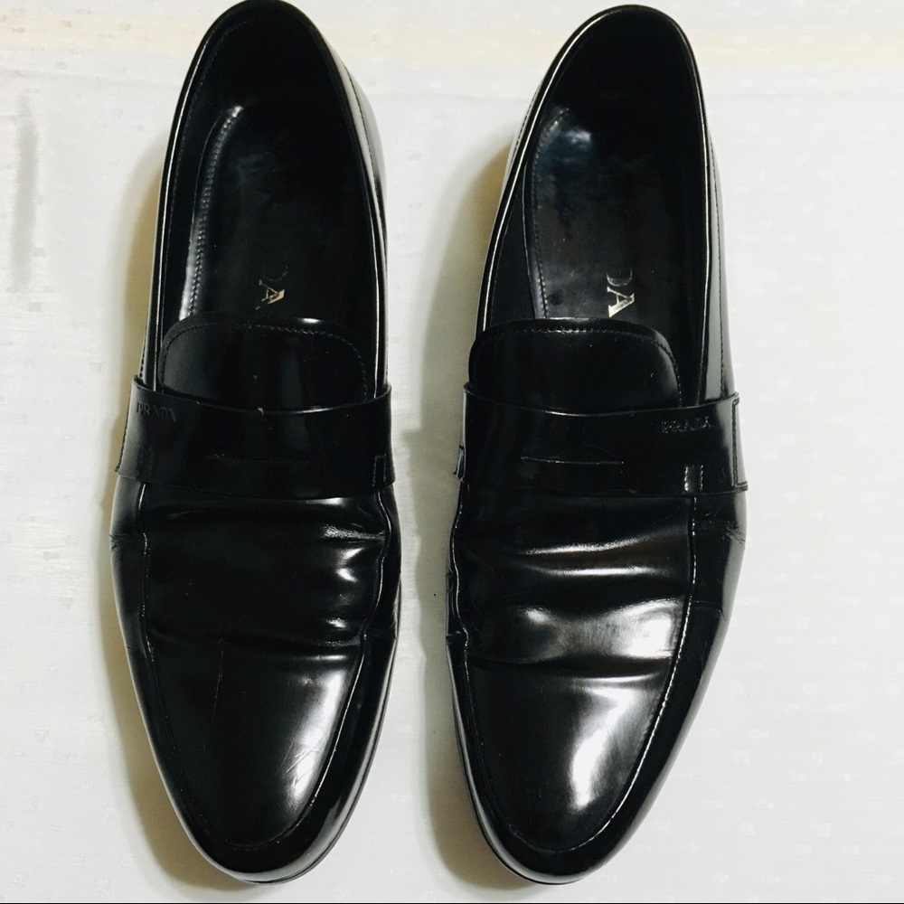 SOLD Prada Men Black Loafer Size 7 M Made in Italy